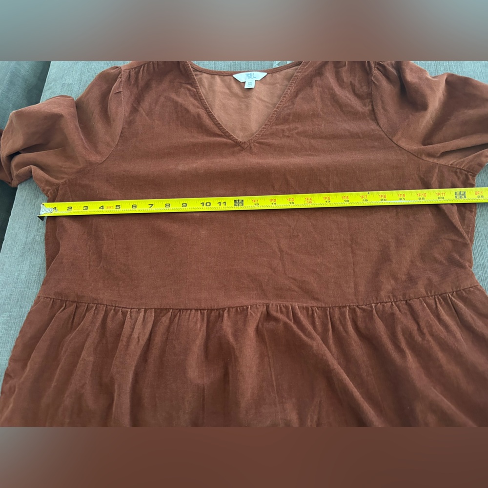 TIME AND TRUE Corduroy Longsleeve Dress XXL (20) NWT - Picture 8 of 9
